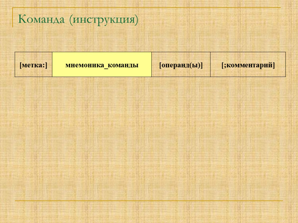 Команда (инструкция)